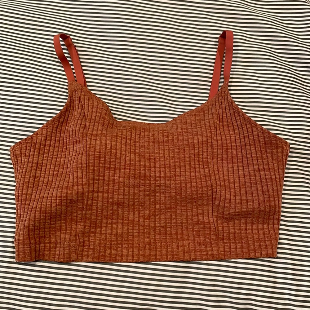 Cropped camisole burnt orange